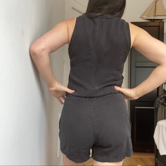 TenTree Tencel Romper. Jumpsuit. Summer jumpsuit. Play suit. Stonewashed. - Picture 5 of 9